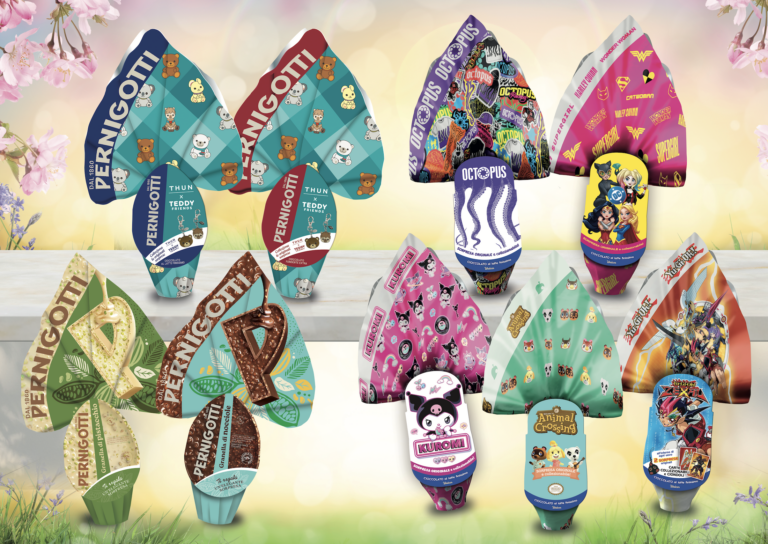 Pernigotti Unveils New Easter Products: Nut-Coated Eggs and Pistachio Mini Eggs