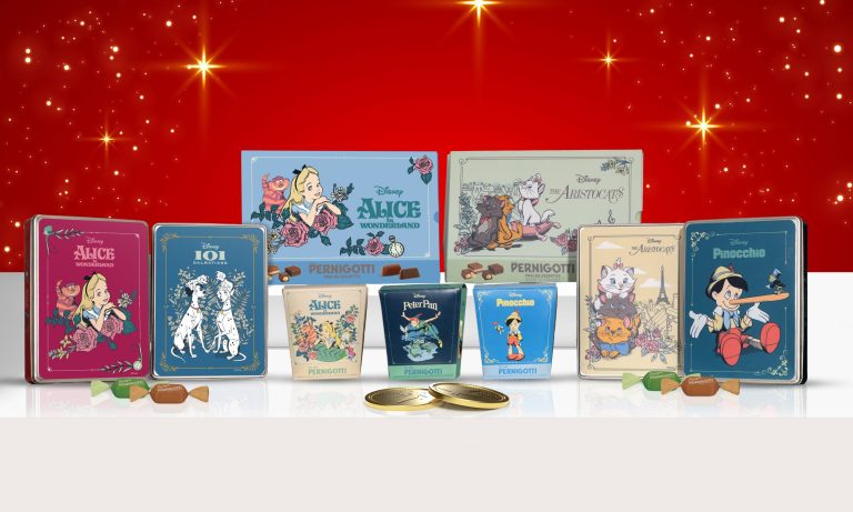 Pernigotti SpA launches a new product line inspired by the great Disney classics: Pinocchio, The Aristocats, Peter Pan and other timeless characters