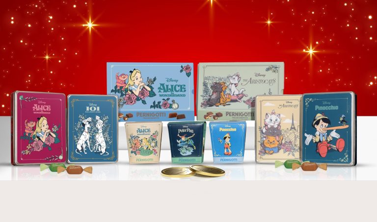 Pernigotti spa lancia una nuova linea di prodotti ispirata ai grandi classici disney: pinocchio, gli aristogatti, peter pan e altri intramontabili personaggi